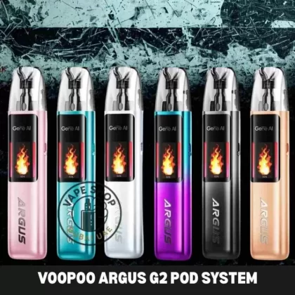 VOOPOO ARGUS G2 Pod System Kit in Dubai - Astral Silver, Aurora Purple (427F7C)