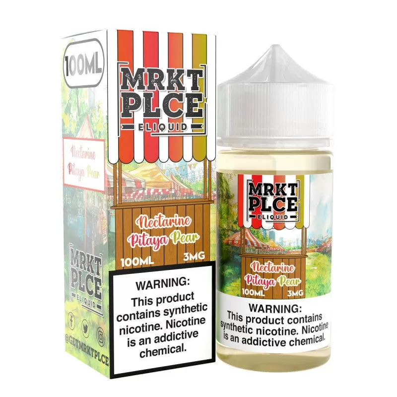 MRKT PLCE E-Liquid 100ml - Pineapple Peach Dragonfruit / 6mg - Vapeciga - Image 2