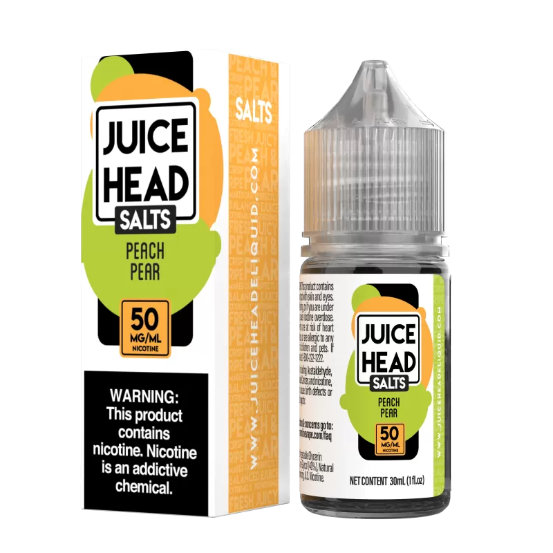 Juice Head Salts - Peach Pear - 30ML E-Liquid - 50MG