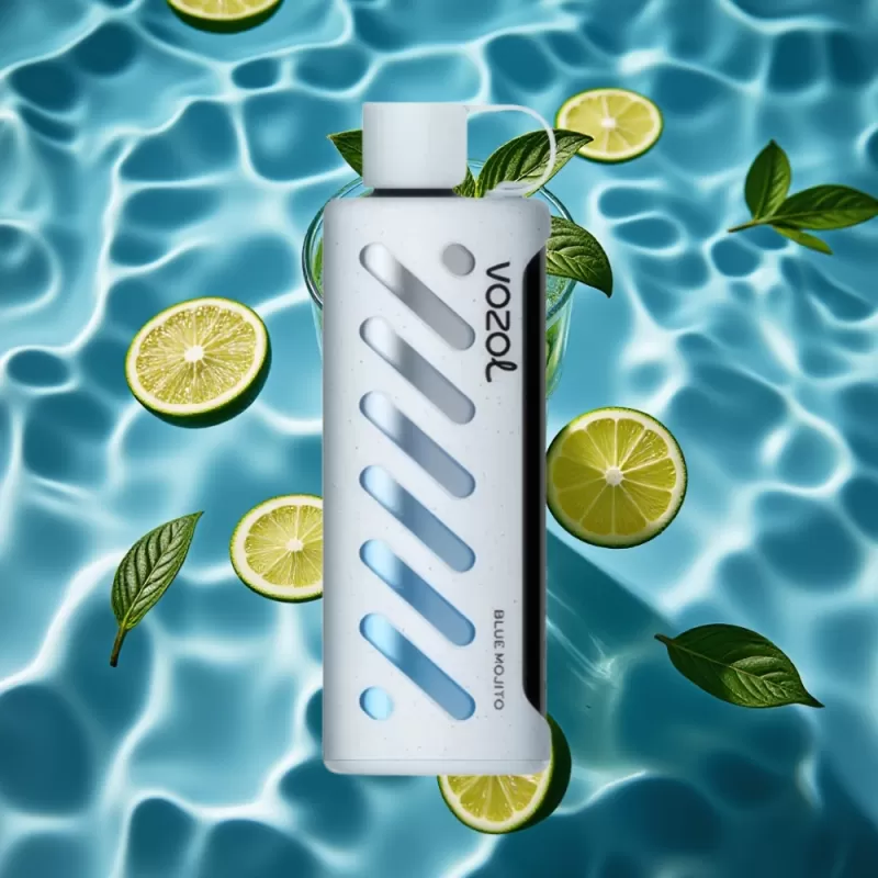 VOZOL Gear Shisha 25000 Puffs Dual Mesh Disposable Vape Blue Mojito 5mg S.i.L.C Tech - Bangvapeaustralia