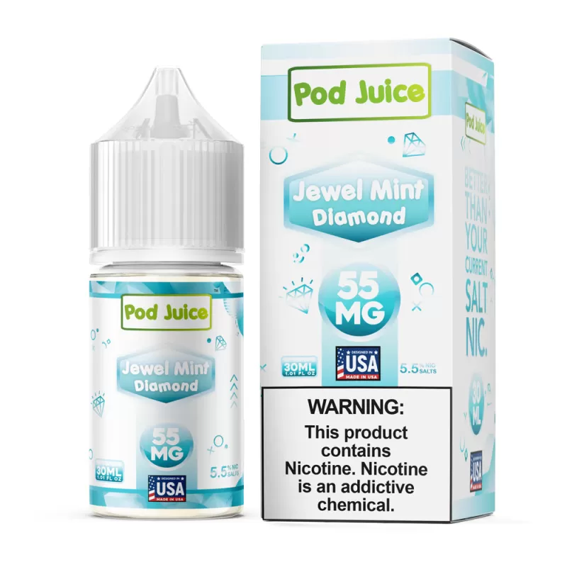 Pod Juice SALT - Jewel Mint Diamond - 30ML E-Liquid - 55MG
