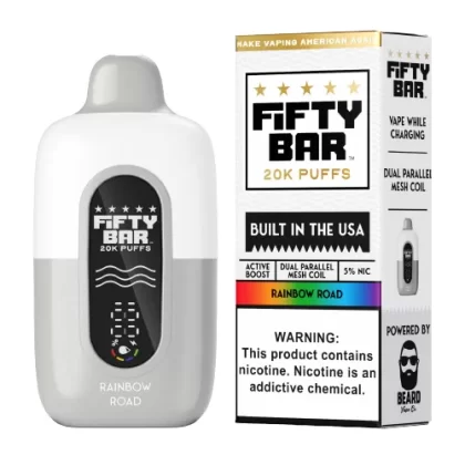 Strawberry Lemon Grape (Rainbow Road) Disposable Vape (20000 Puffs) by Fifty Bar 20K