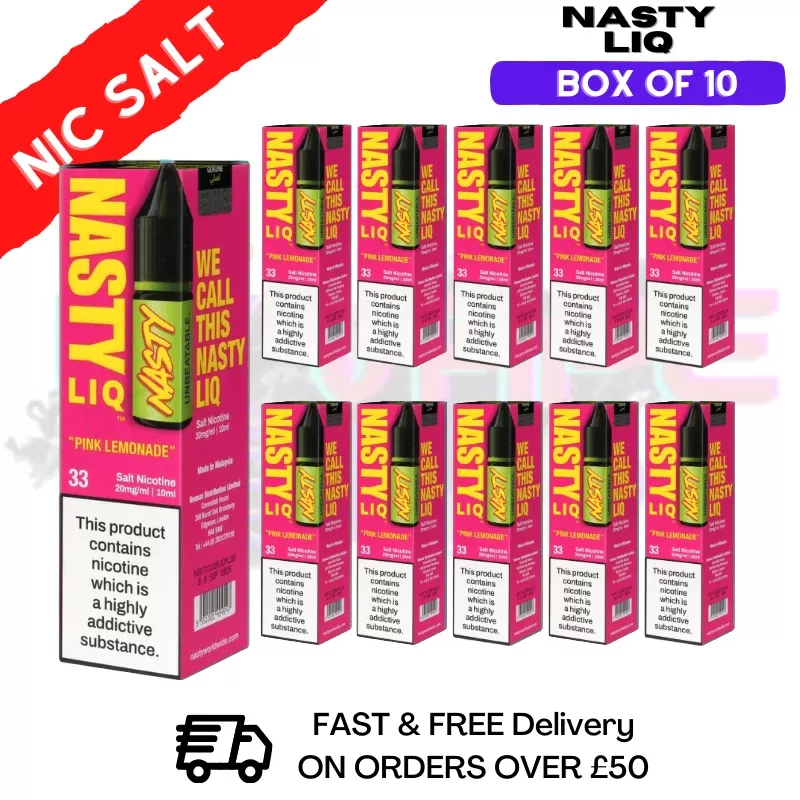 Pink Lemonade – NastyLiq Nic Salt Box Of 10
