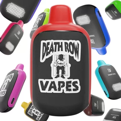Death Row Vapes Disposable | 5000 Puffs | 10.5mL | 50mg *** - Blueberry Mint 50mg