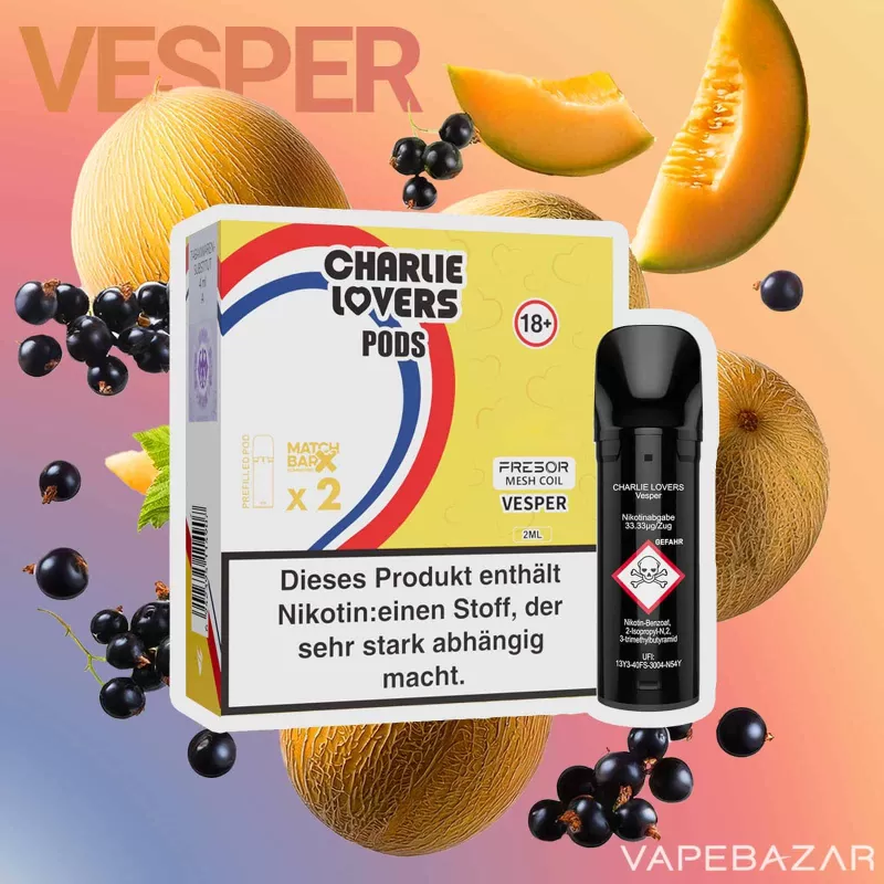 Charlie Lovers Pods – Vesper (2er Pack) - 20mg/ml, 10mg/ml; Vape Product