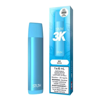 STLTH 3K Disposable Vape Device – Mint - Nicotine Strength#20mg/ml