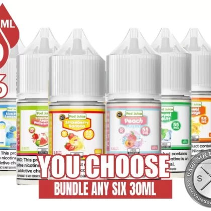 Pod Juice Salt Bundle 6x30ml (180ml)