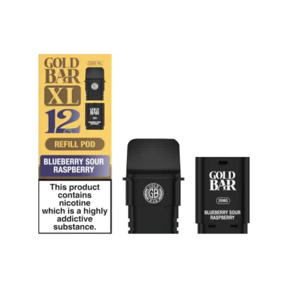 Blueberry Sour Raspberry Gold Bar XL Refill Pack - Ecigwizard