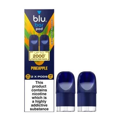 Pineapple Blu Bar Pods - 20mg - Vape Product (E39A99)