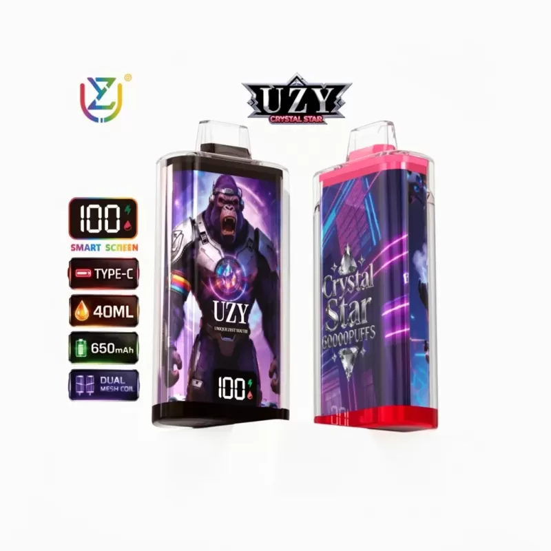 UZY Crystal Star 60000 60k Puffs Disposable Vape DualMeshLife - Uwinvapeaustralia