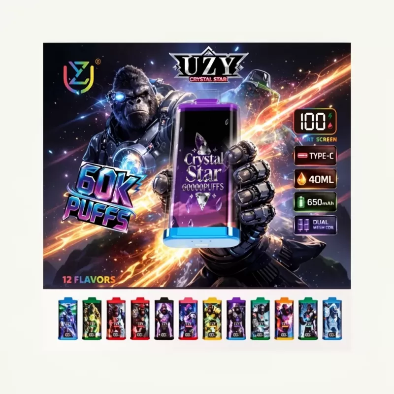 UZY Crystal Star 60000 60k Puffs Disposable Vape DualMeshLife - Uwinvapeaustralia - Image 2