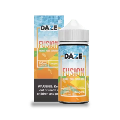 7 Daze Fusion Orange Yuzu Tangerine CHILLED Vape e-Liquid 100mL - Beyondvape