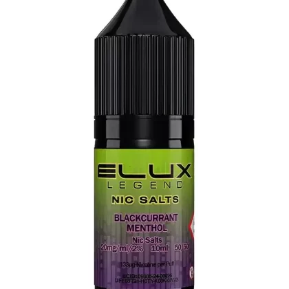 Elux Legend Blackcurrant Menthol Nic Salt Vape Juice - 10mg