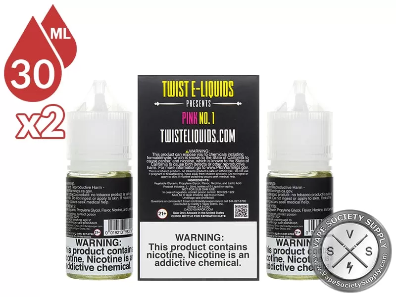Pink No. 1 by Twist Salt 60ml - Vape Product, Vape Product; NCDOR - Image 3