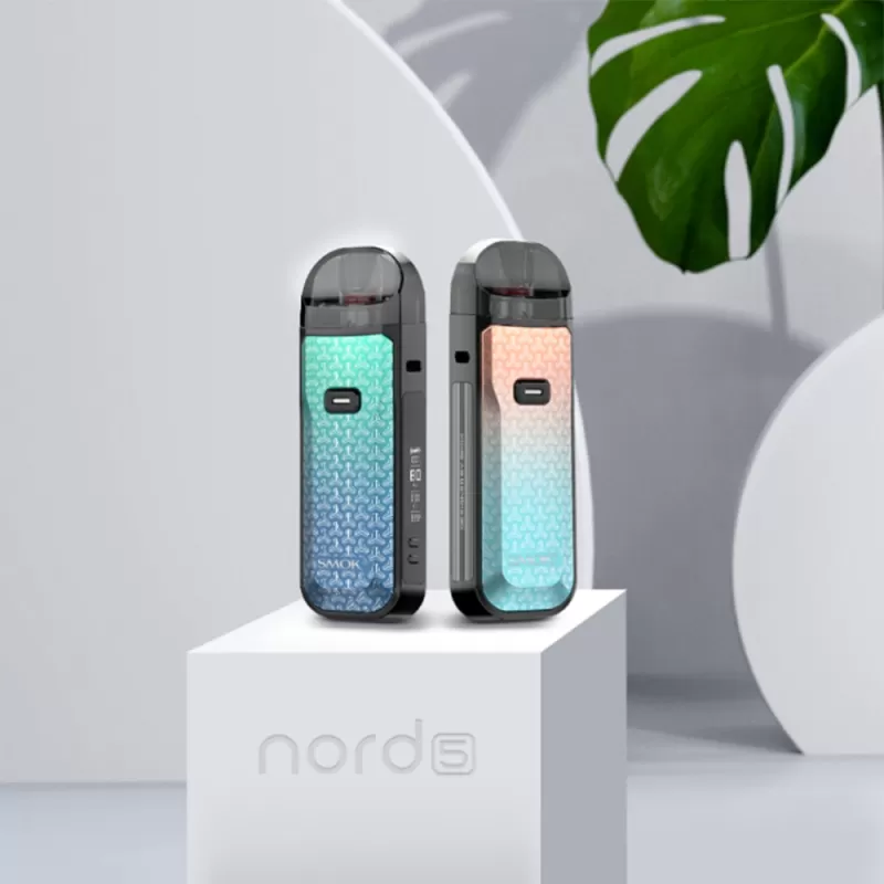 SMOK Nord 5 80W Pod Kit - 7 Color Dart, Beige White