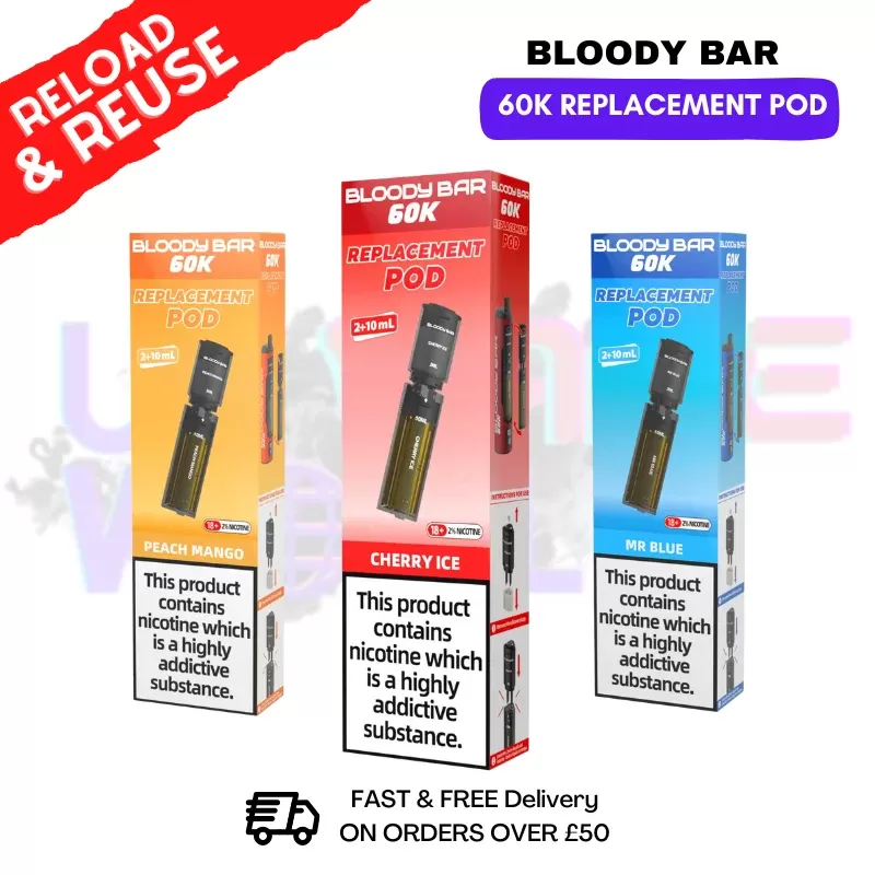 Bloody Bar 60K Replacement Pods – ONLY £4.29