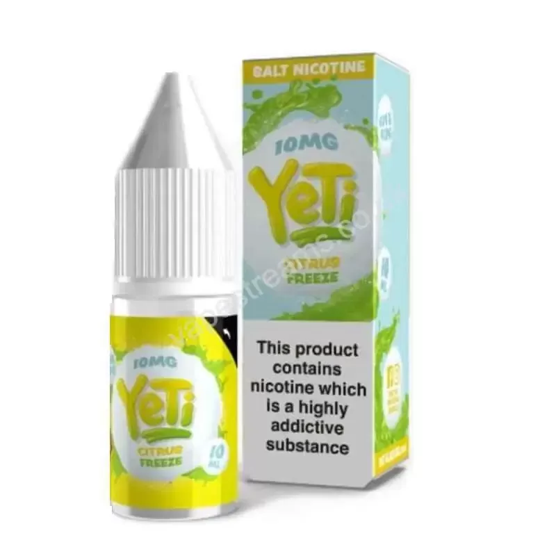 Yeti Citrus Freeze Nicotine Salt E-Liquid - Vapestreams Co