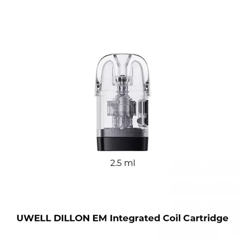Uwell Dillon EM Replacement Pod Cartridge (4pcs/pack) - Resistance#0.6ohm>0.9ohm