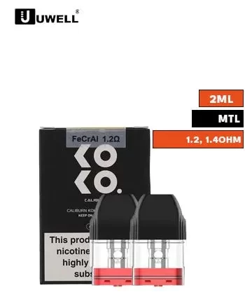 Uwell Caliburn & KOKO Replacement Pods - 1.4 ohm