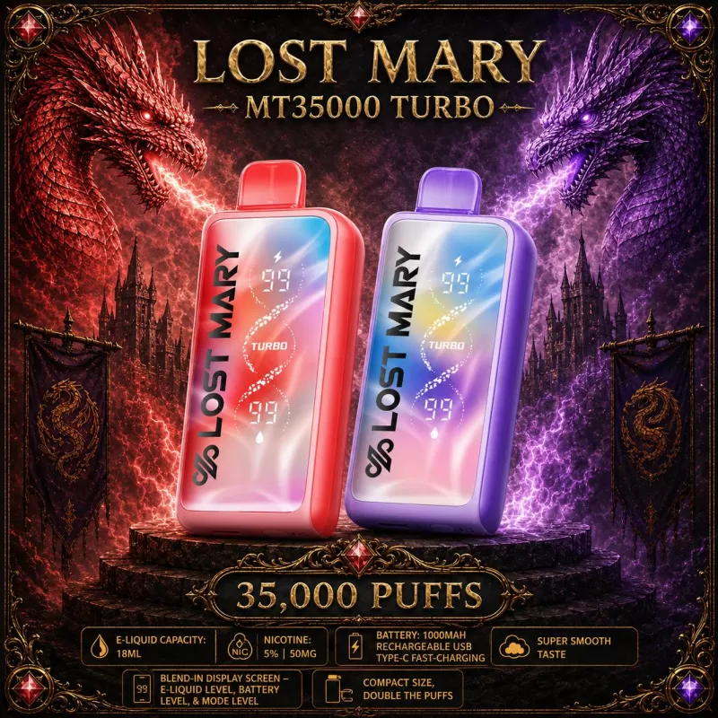 Lost Mary MT35000 Turbo - Gold Tobacco (BLK Series)