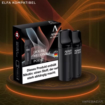 Adalya Alpha Pods – Double Melon Ice – (2er Pack) - Adalya / Propylenglykol / Aromastoffe / Glycerin / Nikotinbenzoat