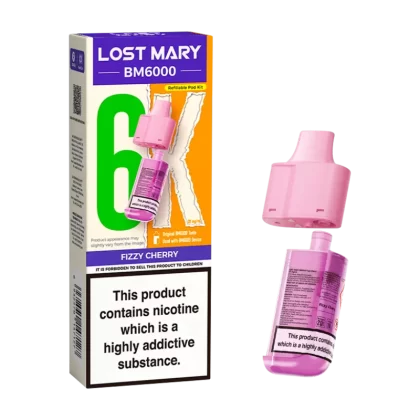 Fizzy Cherry Lost Mary BM6000 Refill Pack - 20mg - Vape Product