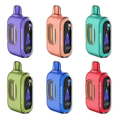 True Story 20000 Disposable Vape Device 20ml - Flavor#Peachy Heart>Spearmint>True Blue Razz>Grape Encounter>Strawberry Kiwi>Strawberry Shortcake>Watermelon Bubblegum>Watermelon Thriller