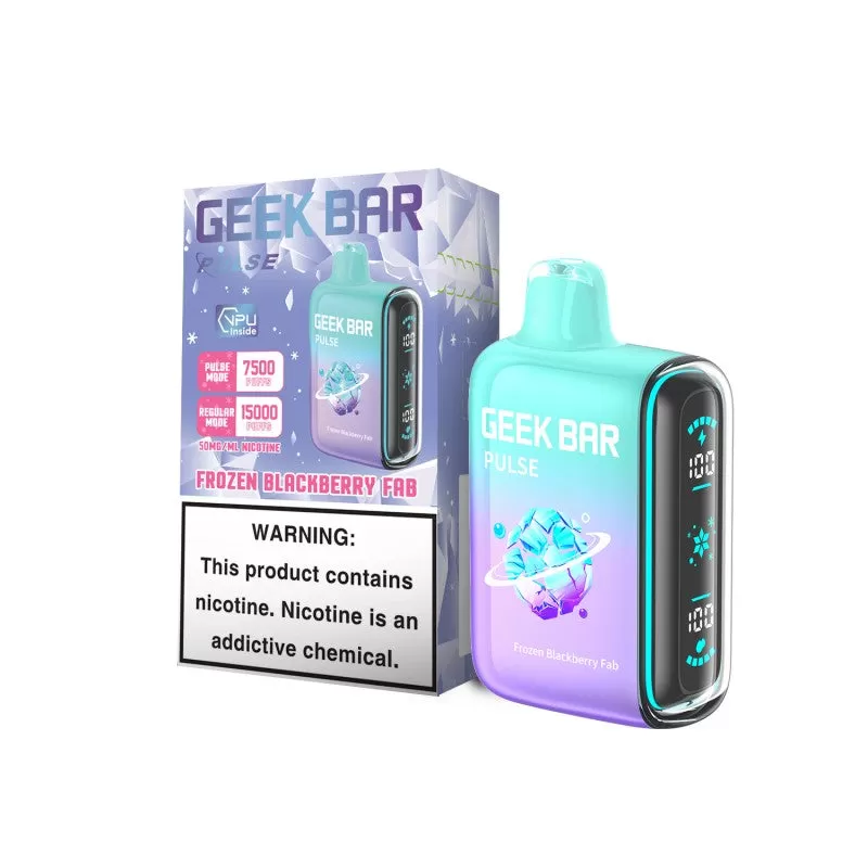 Geek Bar Pulse 15K Frozen Edition Disposable Device – 15000 Puffs - Frozen Blackberry Fab - Image 2