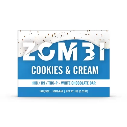 Zombi HHC/D9/THC-P Mini Chocolate Bar – 200mg - Flavor#Cookies & Cream>Cinnamon Crunch>Strawberry Crunch