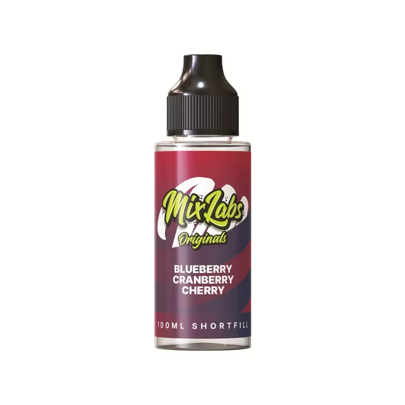 Mix Labs Shortfill E-Liquid 100ml - Blueberry Sour Raspberry - Image 2