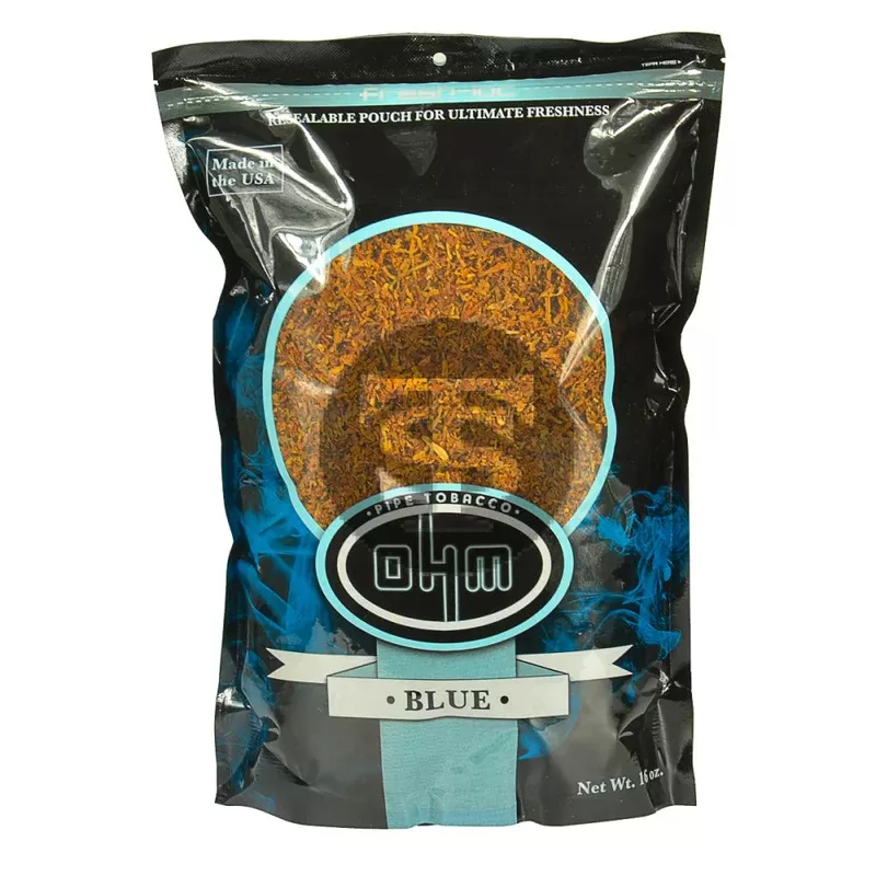 OHM Blue Pipe Tobacco 16 oz. Bag