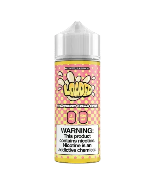 Strawberry Cream Crepe Loaded E-Liquid 120ml Vape Juice