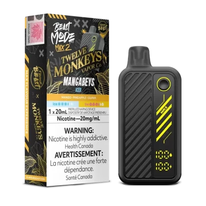 Flavour Beast Beast Mode Max 2 – Twelve Monkeys Series – Mangabeys Iced