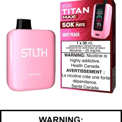Juicy Peach STLTH Titan Max Disposable Vape