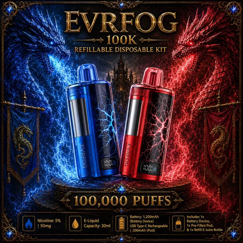 EVRFOG 100K Refillable Disposable KIT - Pineapple Coconut