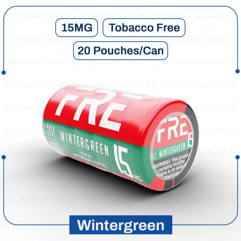 Buy FRE Wintergreen 15MG Nicotine Pouches | Electronicpuffs