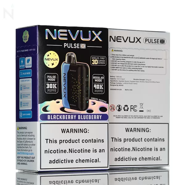 NEVUX Pulse X 40K Disposable Vape - Strawberry B-Pop - Image 3