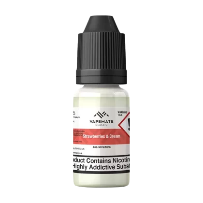 Vapemate Classic Strawberries & Cream 10ml - 12mg - Vape Product