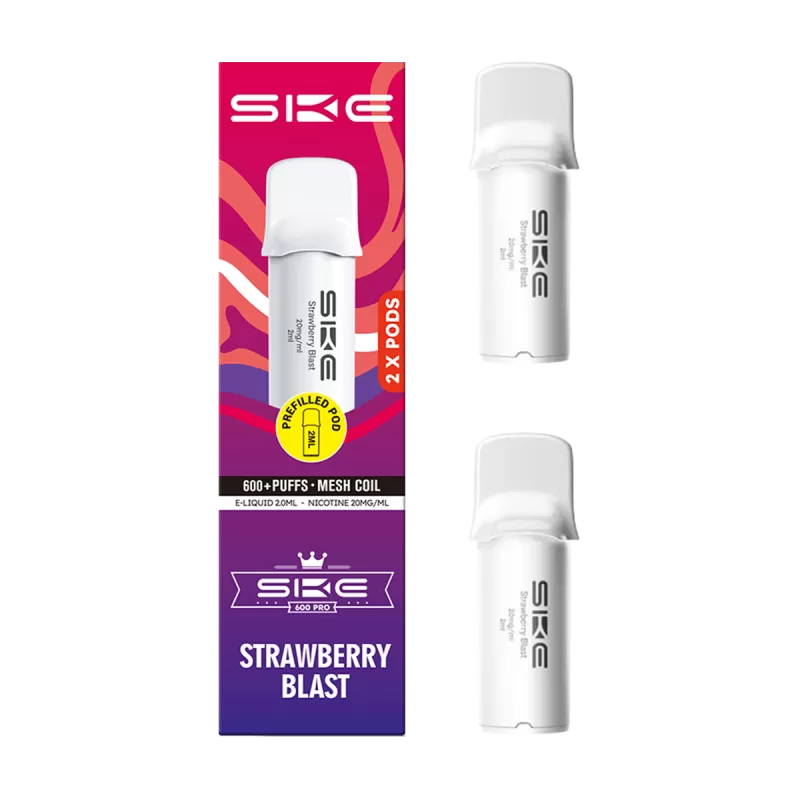 Strawberry Blast SKE 600 Pro Pods - Ecigwizard