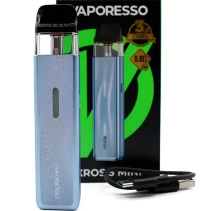 Vaporesso XROS 5 Mini Pod Kit [30W] - Color#Black>Titanium Silver (54EE49)