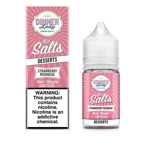 Dinner Lady Salts Strawberry Meringue 30ml E-Juice