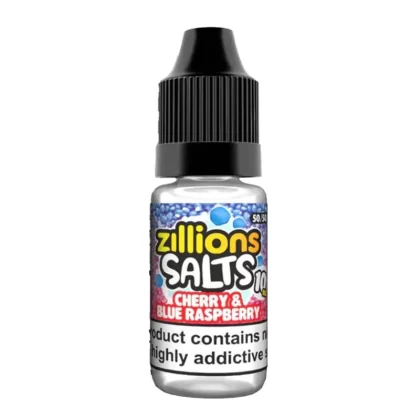 Zillions Salts Cherry & Blue Raspberry Nic Salt - 10 Pack - Strength 20mg