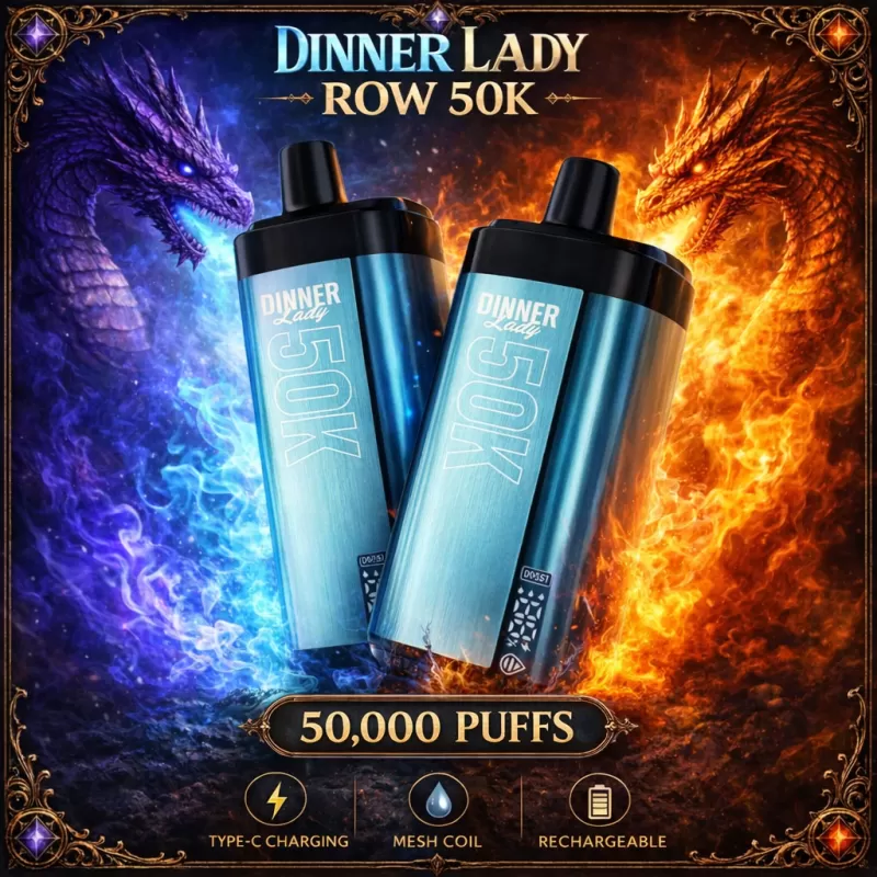Dinner Lady ROW 50K - Frozen Strawberry & Frozen Watermelon - Vapeciga