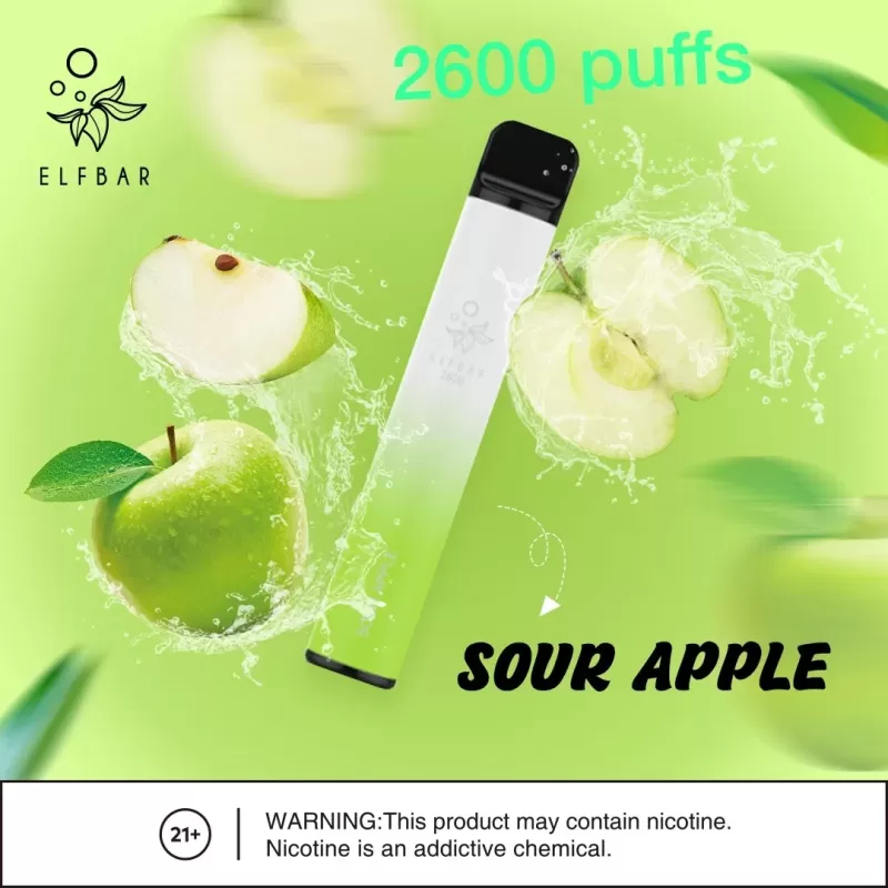 ELF BAR 2600 Disposable Pod Device 1050mAh - Banana Milk, Blue Razz Lemonade - Image 3