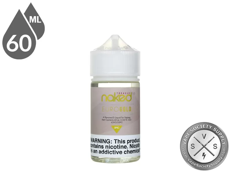 Euro Gold Naked 100 Tobacco 60ml - Vape Product, Vape Product; NCDOR - Image 2