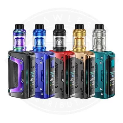 Geek Vape Aegis Legend 5 Vape Kit - Colours#Aurora Rainbow>Carbon Black>Earth Brown>Frost Silver>Glacier Green>Turbo Red>Twilight Blue>Racing Gold>Everest Sunrise - 10th Anniversary Edition