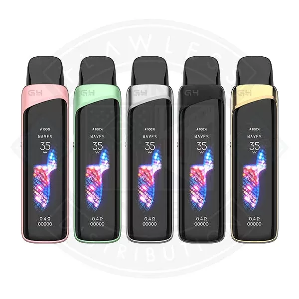 Uwell Caliburn G4 Pro Vape Kit - Flavours#Desert Gold>Fantasy Pink>Frost White>Ink Blue>Iron Gray>Light Green>Pearl Silver>Stripe Black