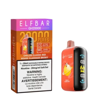 Elf Bar GH20000 Disposable Vape – 20K Puffs – Chilled Classic Red - Ontario, Outside Ontario