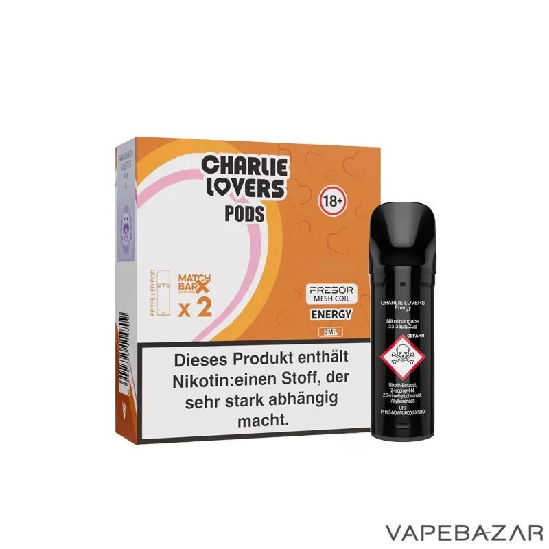 Charlie Lovers Pods – Energy (2er Pack) - Vapebazar - Image 3