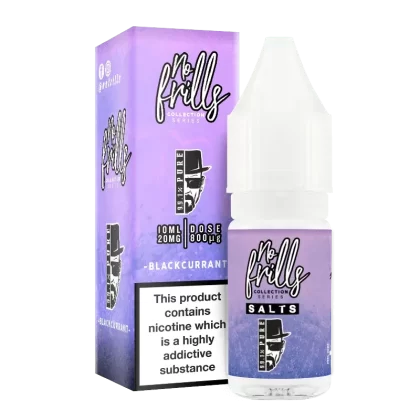 No Frills 99.1% Pure 10ml Nic Salt E-Liquid - Nic Salt Strength#10mg>20mg~Flavour#Blackcurrant>Original>Raspberry>Summer Fruits>Tropical